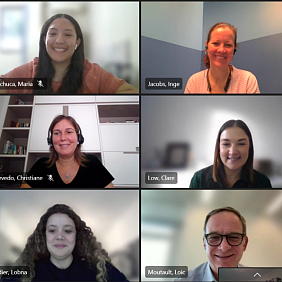 Mars Flip the Status Quo 2023 award winners on a Teams call